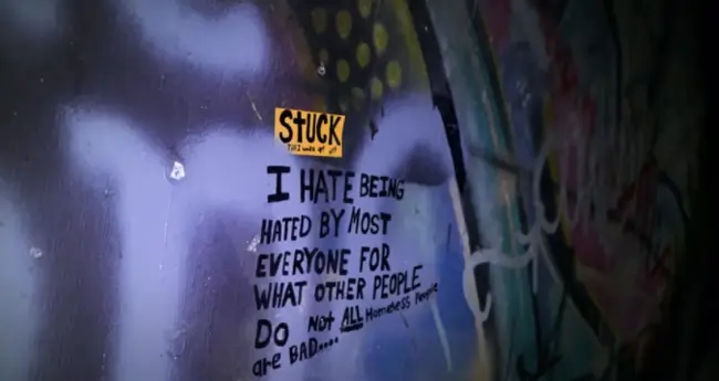 Quote on a tunnel wall in "I Visited The Hidden Tunnel Community of Las Vegas"