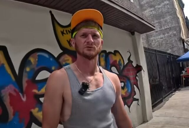 David speaking in Kensington: Inside America’s Largest Open-Air Drug Market