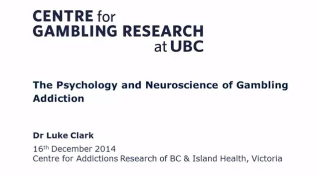 Cover photo for The Psychology and Neuroscience of Gambling Disorder